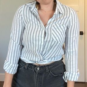 Heartloom Ginny Top Button Up Striped